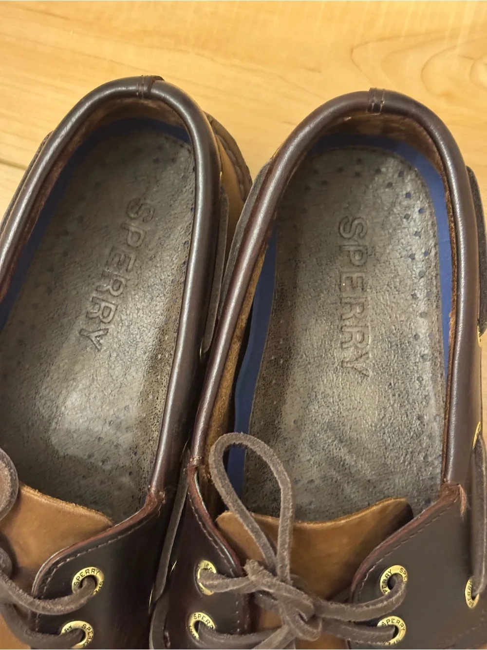 Sperry Brown Leather Boat Shoes